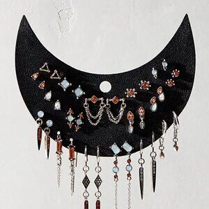 FREE PEOPLE Moonglow Stud Earrings In Silver Blush NWT